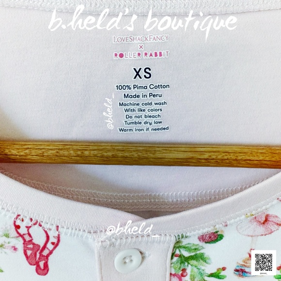 Roller Rabbit x LoveShackFancy Men’s Merry Monkey Beaux Spencer PJs Holiday Pink - Picture 4 of 17